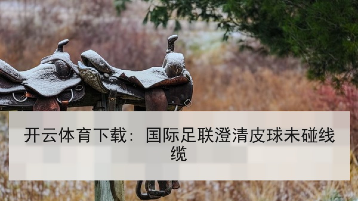 开云体育下载: 国际足联澄清皮球未碰线缆 开云体育下载: 国际足联澄清皮球未碰线缆